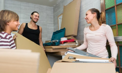 A local home removals team preparing for a move in Balham streets