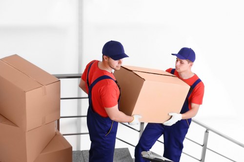 Loading household items into a removals van for a Balham apartment