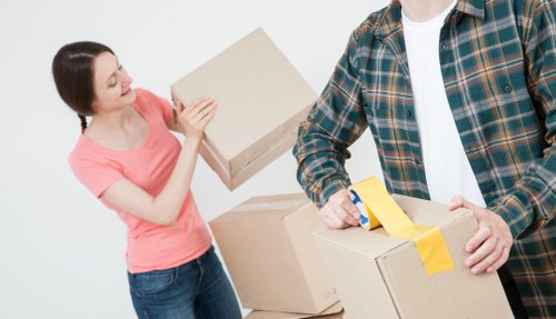 Removal team helping with a home move in Balham