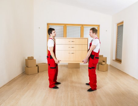 Balham removals van helping with furniture and household items